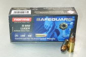 Norma Safeguard 9mm Luger, JHP 8g